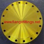 yellow blind flange