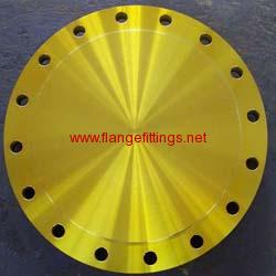 yellow blind flange